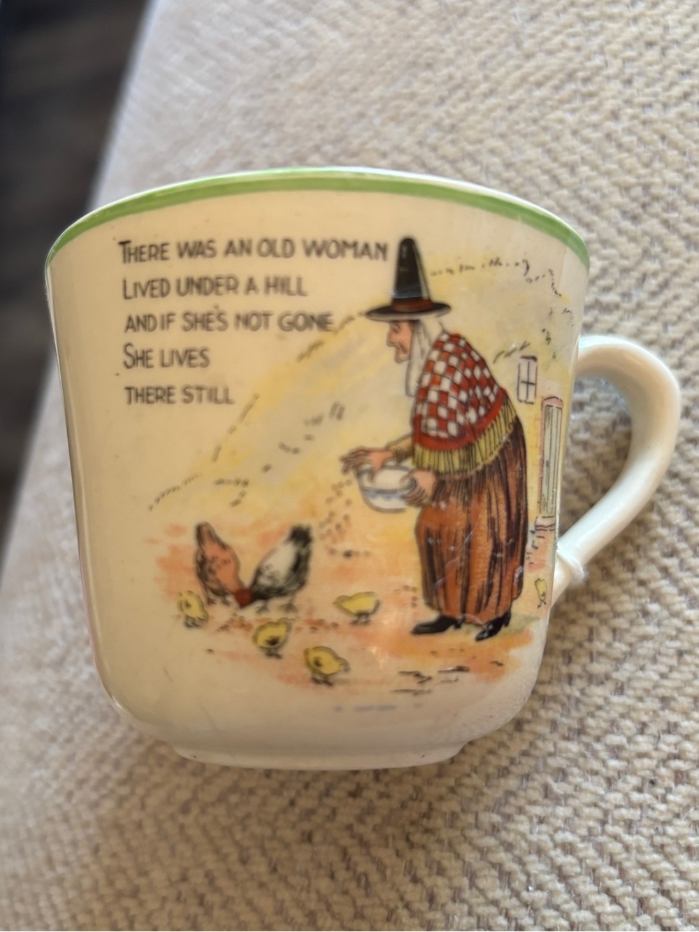 “There was an Old Woman” Child’s Cup & Saucer